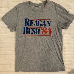 Reagan Bush ‘84 retro short sleeve t shirt unisex size M